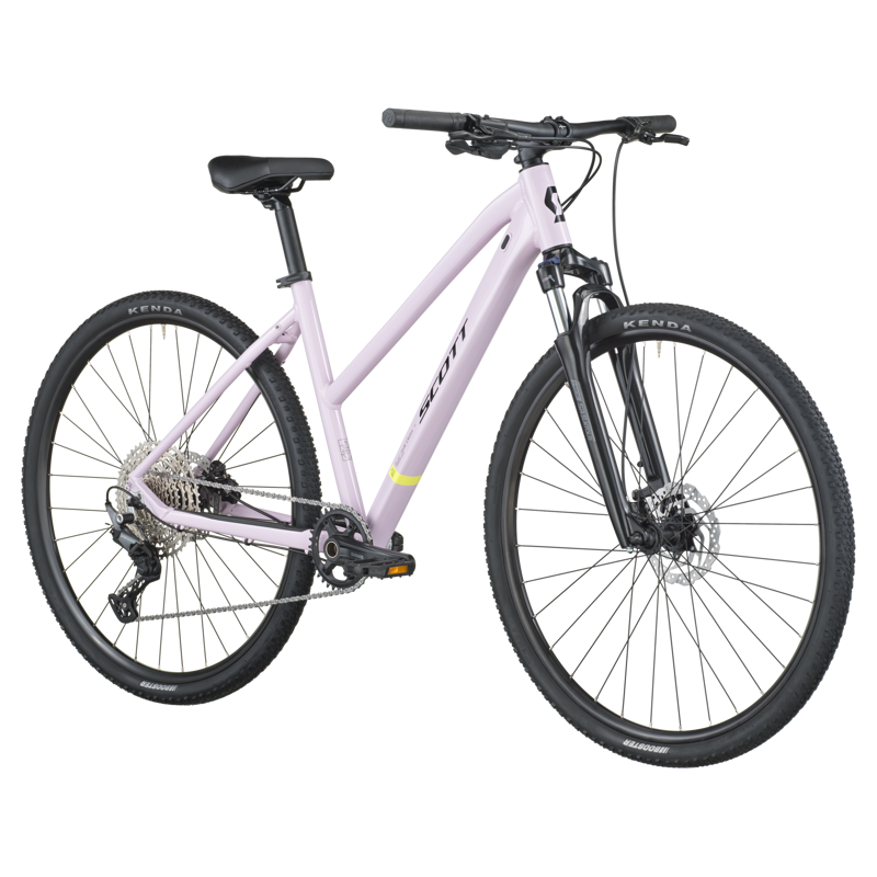 Scott Sub Cross 10 Slope 2026 Hybrid Bike - Violet Pink-1