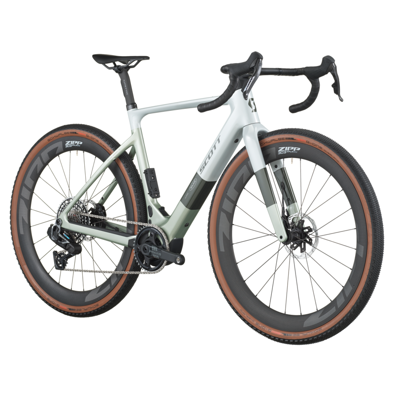 Scott Solace Gravel 10 2026 Electric Gravel Bike - Pale Green/Beluga Grey-1