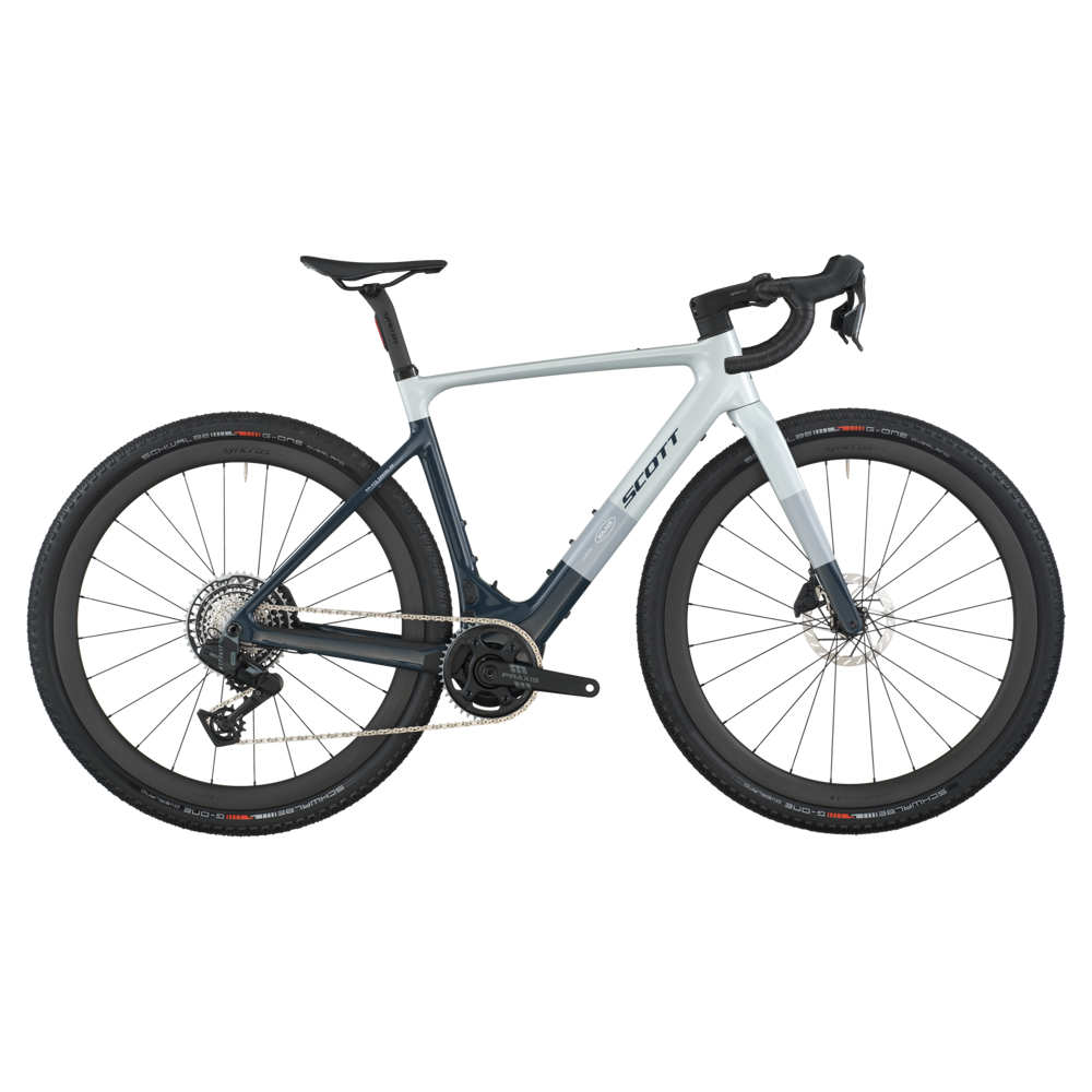 uPRISE Bikes Scott Solace Gravel 20 2026 Electric Gravel Road Bike - Squid Blue/Beluga Grey | Price match, 365 day return s, 18-Month Warranty, Finance Available & Free UK Delivery