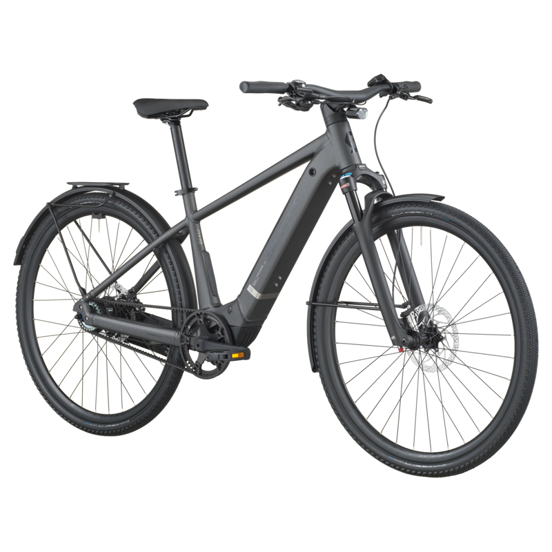 Scott Passage 10 Belt 2026 Electric Hybrid Bike - Midnight Grey-1