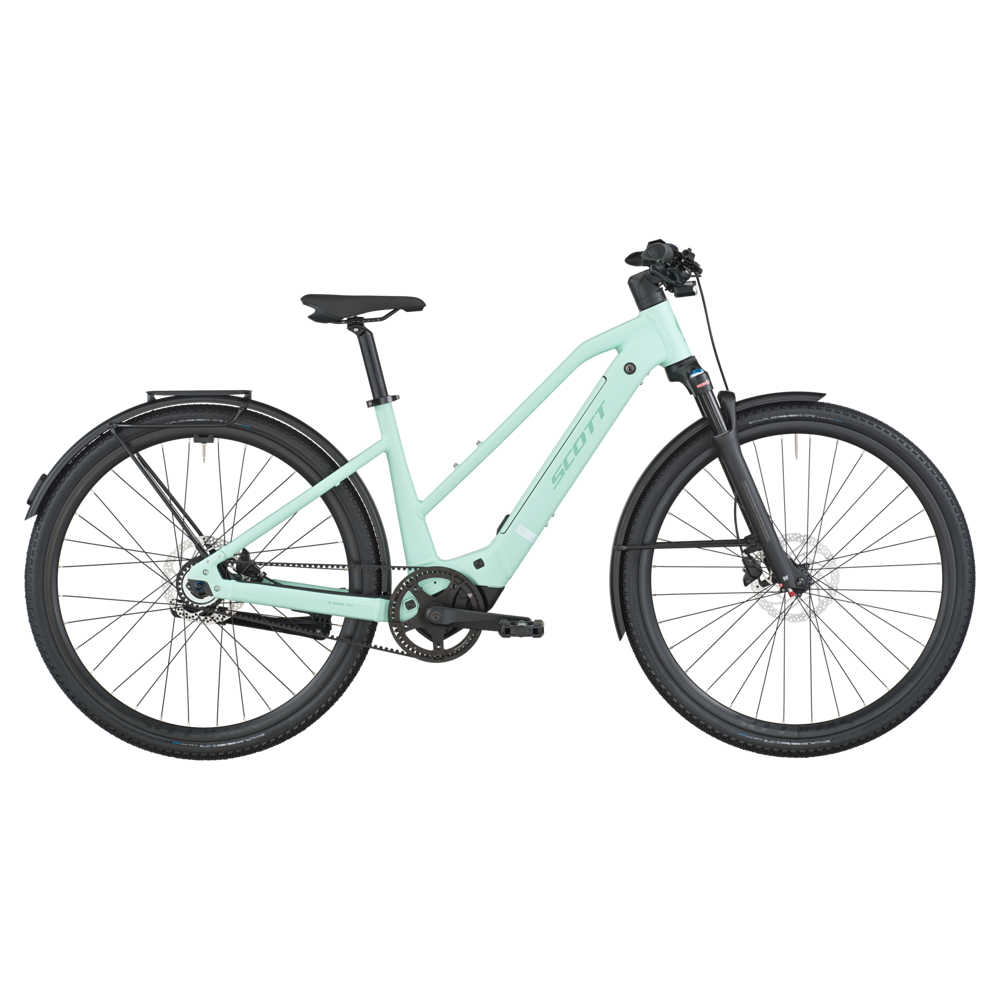uPRISE Bikes Scott Passage 10 Belt Slope 2026 Electric Hybrid Bike - Mint Green | Price match, 365 day return s, 18-Month Warranty, Finance Available & Free UK Delivery