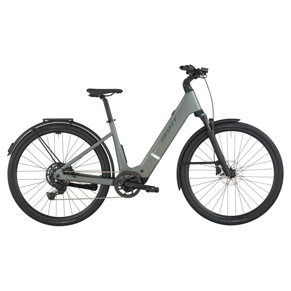 uPRISE Bikes Scott Passage 20 Wave 2026 Electric Hybrid Bike - Highland Green | Price match, 365 day return s, 18-Month Warranty, Finance Available & Free UK Delivery