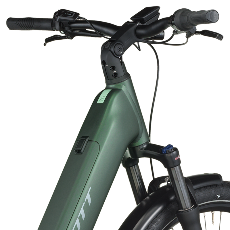 Scott Sub Tour 10 Wave 2026 Electric Hybrid Bike - Kelp Green-3