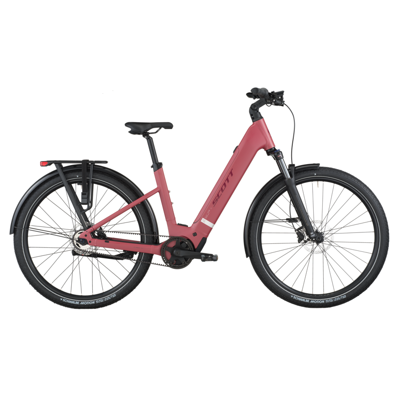 Scott Sub Tour 10 Wave 2026 Electric Hybrid Bike - Magenta Red
