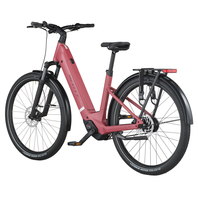 Scott Sub Tour 10 Wave 2026 Electric Hybrid Bike - Magenta Red-2