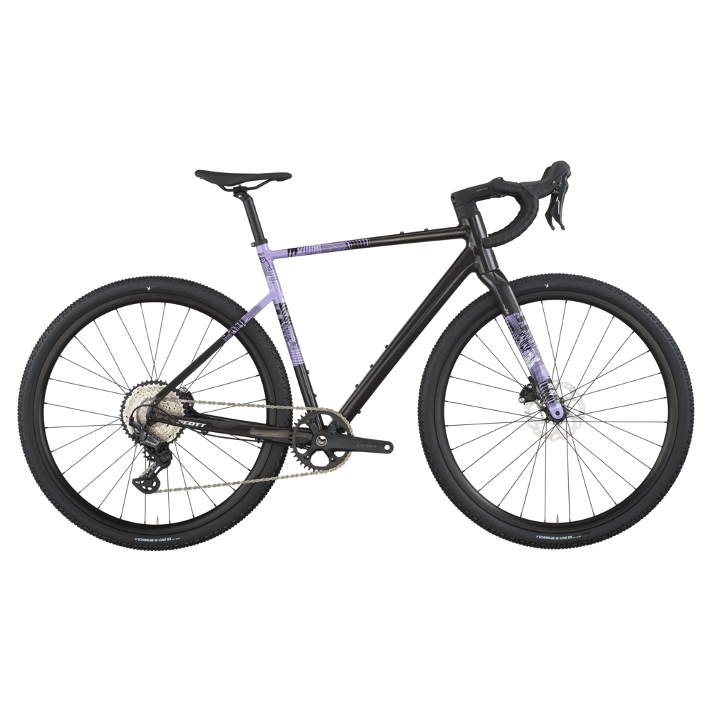 uPRISE Bikes Scott Speedster Gravel 10 2026 Gravel Road Bike - Carbon Black/Tulip Purple | Price match, 365 day return s, 18-Month Warranty, Finance Available & Free UK Delivery