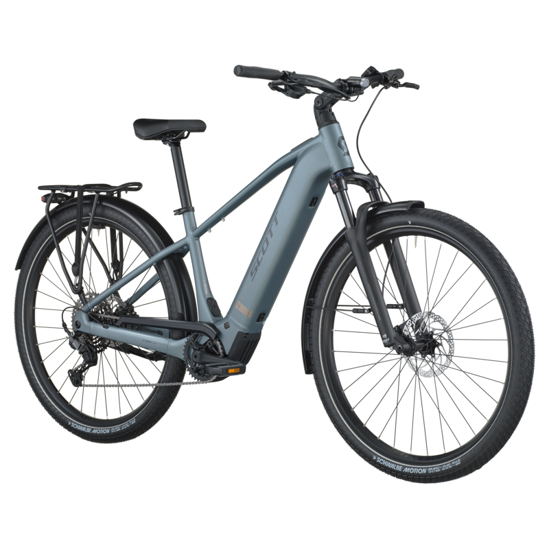 Scott Sub Sport 20 2026 Electric Hybrid Bike - Hematite Blue-1