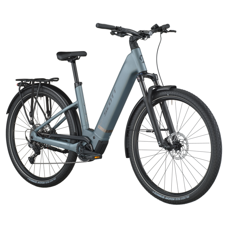 Scott Sub Sport 20 Wave 2026 Electric Hybrid Bike - Hematite Blue-1