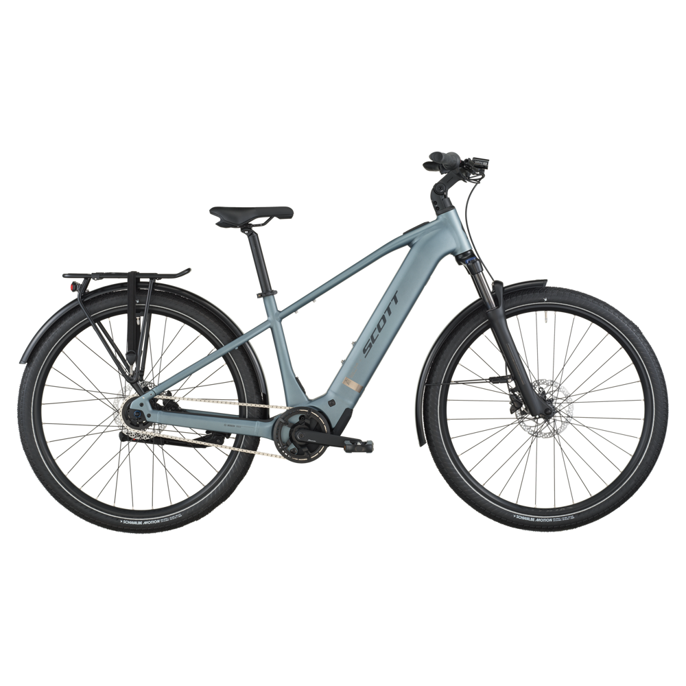 uPRISE Bikes Scott Sub Tour 40 2026 Electric Hybrid Bike - Hematite Blue | Price match, 365 day return s, 18-Month Warranty, Finance Available & Free UK Delivery
