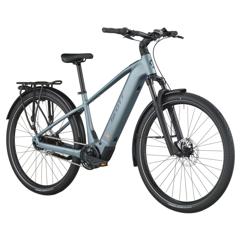 Scott Sub Tour 40 2026 Electric Hybrid Bike - Hematite Blue-1