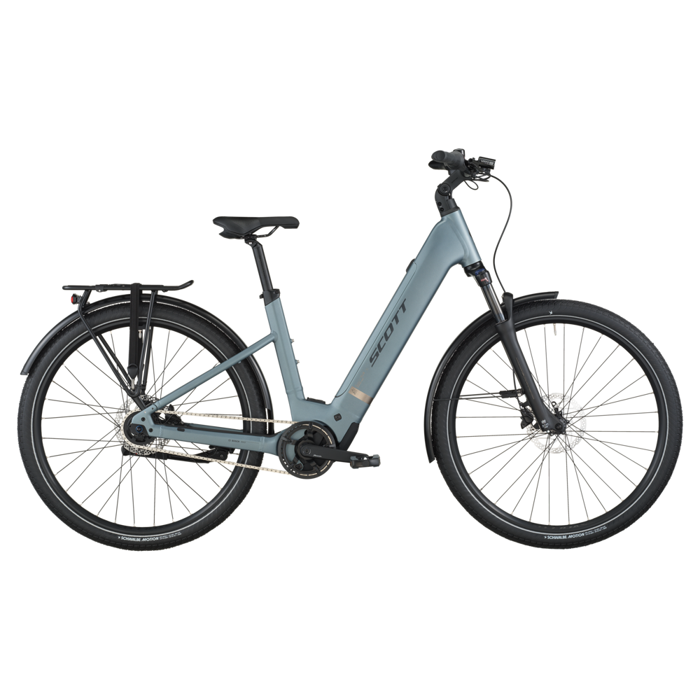 uPRISE Bikes Scott Sub Tour 40 Wave 2026 Electric Hybrid Bike - Hematite Blue | Price match, 365 day return s, 18-Month Warranty, Finance Available & Free UK Delivery