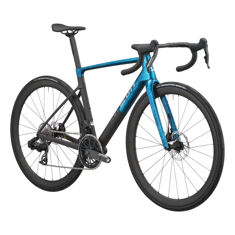 Scott Addict RC Team 2027 Carbon Road Bike - Watery Blue/Carbon Black-1