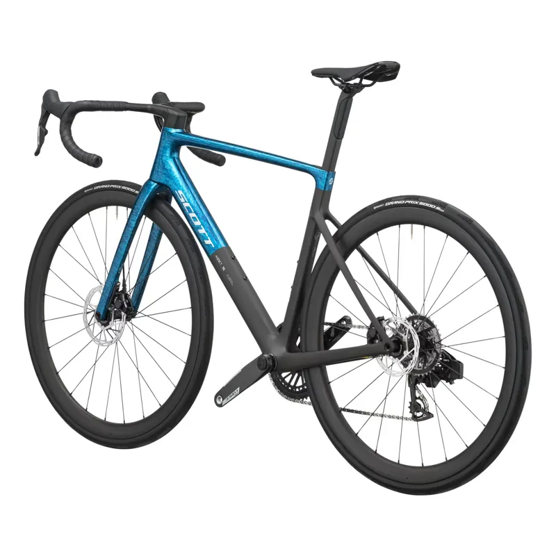 Scott Addict RC Team 2027 Carbon Road Bike - Watery Blue/Carbon Black-2