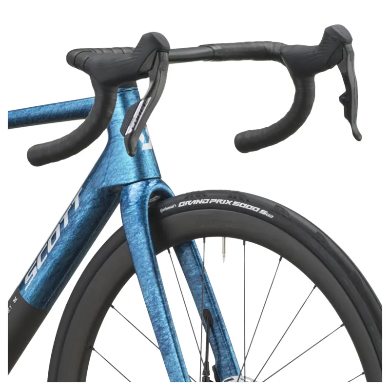Scott Addict RC Team 2027 Carbon Road Bike - Watery Blue/Carbon Black-4