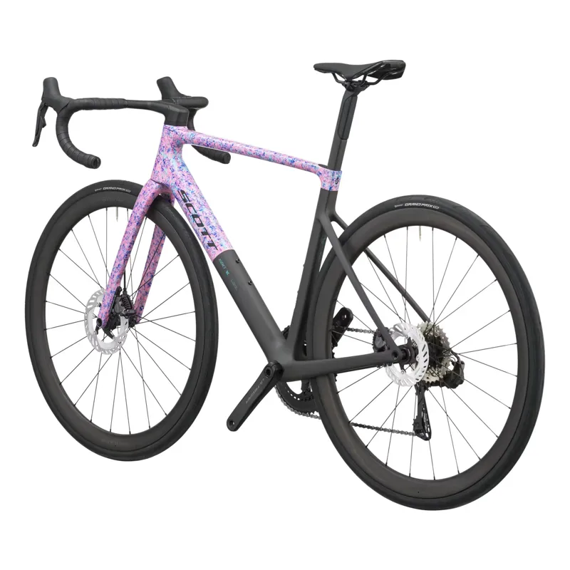 Scott Addict RC 10 2027 Carbon Road Bike - Flourish Blue/Carbon Black-2