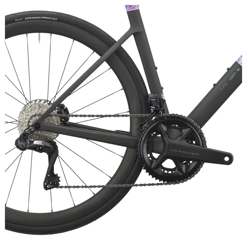 Scott Addict RC 10 2027 Carbon Road Bike - Flourish Blue/Carbon Black-3
