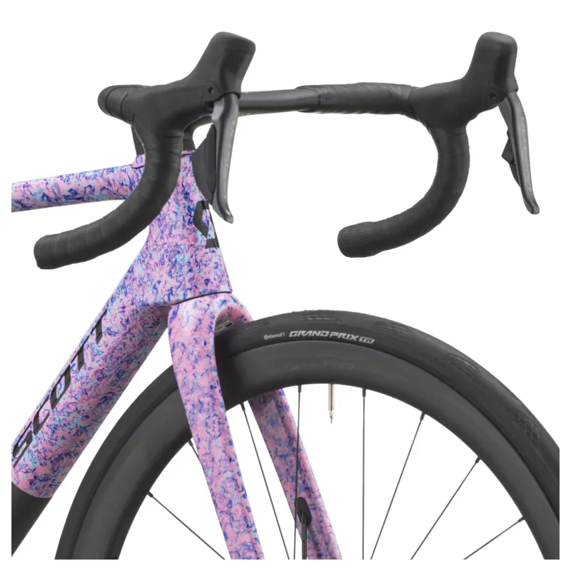 Scott Addict RC 10 2027 Carbon Road Bike - Flourish Blue/Carbon Black-5
