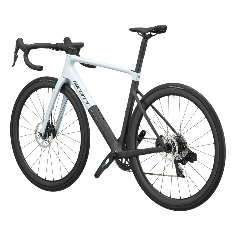 Scott Addict RC 25 2027 Carbon Road Bike - Cumulus White/Carbon Black-2