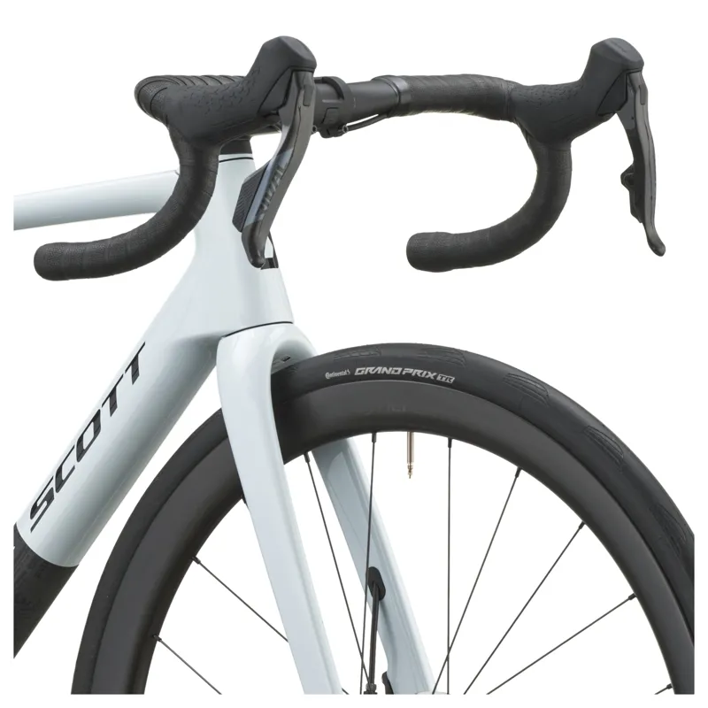 Scott Addict RC 25 2027 Carbon Road Bike - Cumulus White/Carbon Black-4