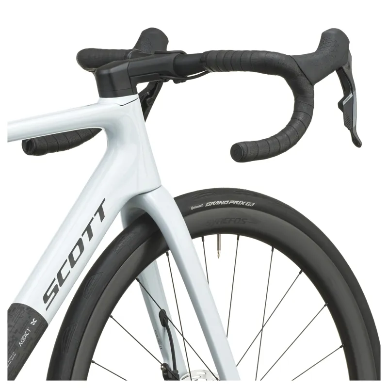 Scott Addict RC 25 2027 Carbon Road Bike - Cumulus White/Carbon Black-6