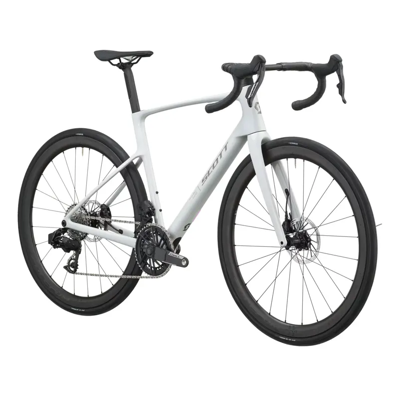 Scott Addict 10 2027 Carbon Endurance Road Bike - Rainbow White-1