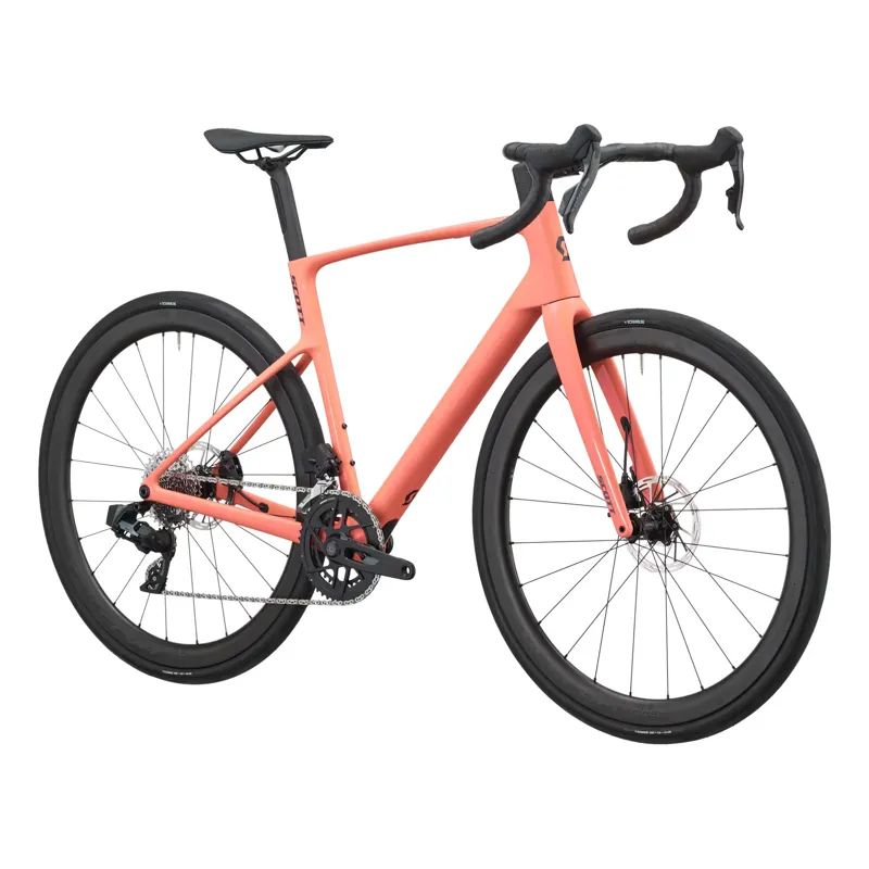 Scott Addict 25 2027 Carbon Endurance Road Bike - Peach Pink-1
