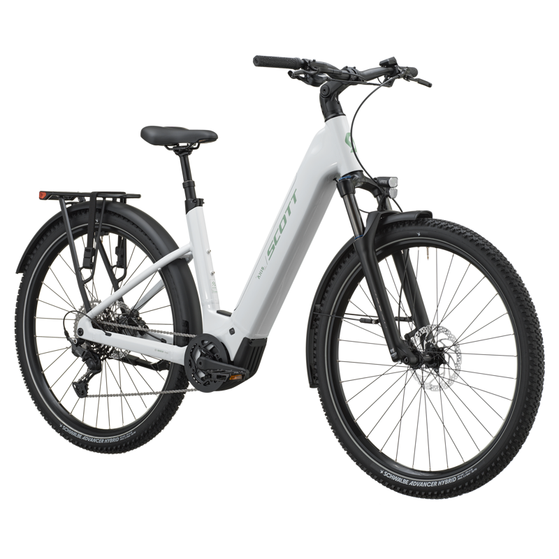Scott Axis 20 Wave 720wh 2027 Electric Hybrid Bike - Off White-1