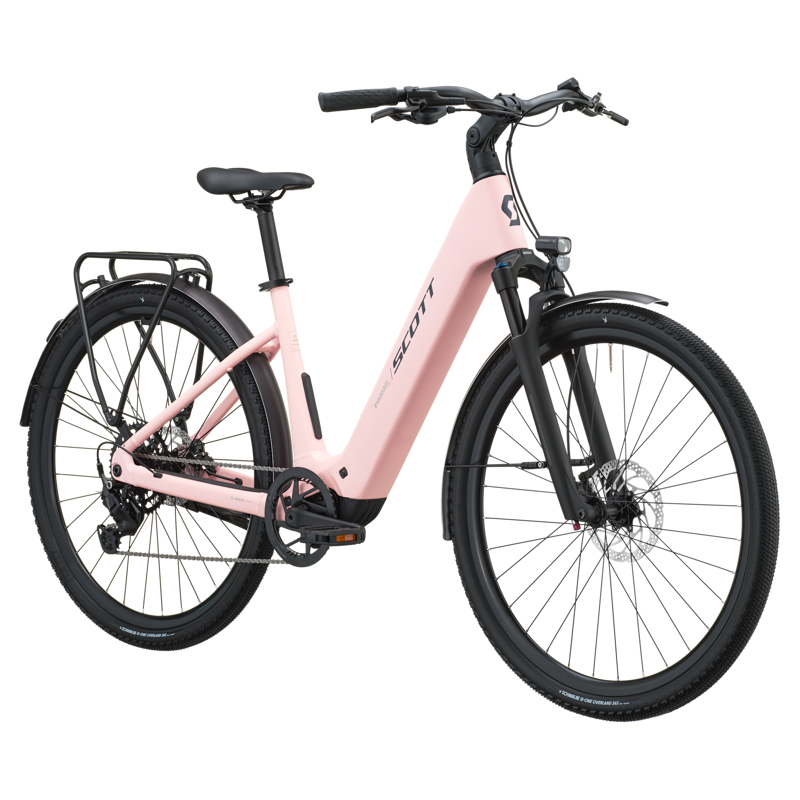 Scott Passage 20 Wave 400wh 2027 Electric Hybrid Bike - Dogwood Pink-1