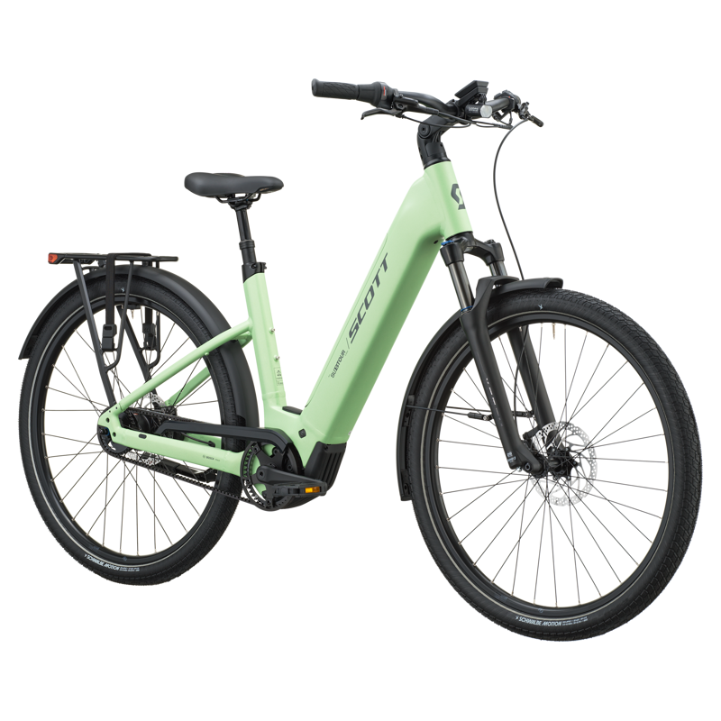 Scott Sub Tour 10 Wave 800wh 2027 Electric Hybrid Bike - Paradise Green-1