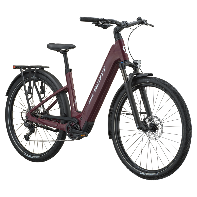 Scott Sub Sport 20 Wave 720wh 2027 Electric Hybrid Bike - Aubergine Purple-1