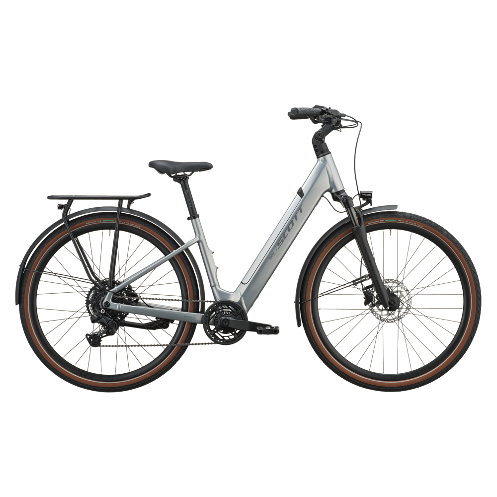 uPRISE Bikes Scott Sweep 20 Wave 360wh 2027 Electric Hybrid Bike - Chrome Silver | Price match, 365 day returns, 18-Month Warranty, Finance Available & Free UK Delivery