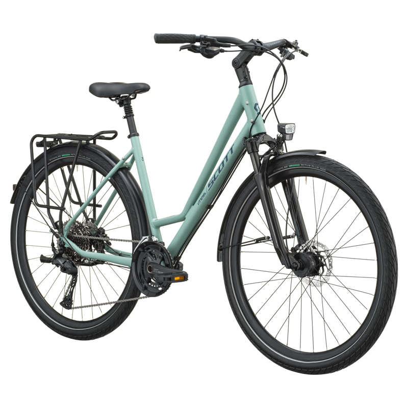 Scott Vitess 10 Wave 2027 Hybrid Bike - Willow Green-1
