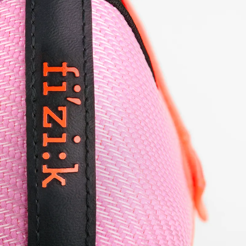 Fizik Vento Powerstrap Aeroweave Road Shoes - Coral/Black-4