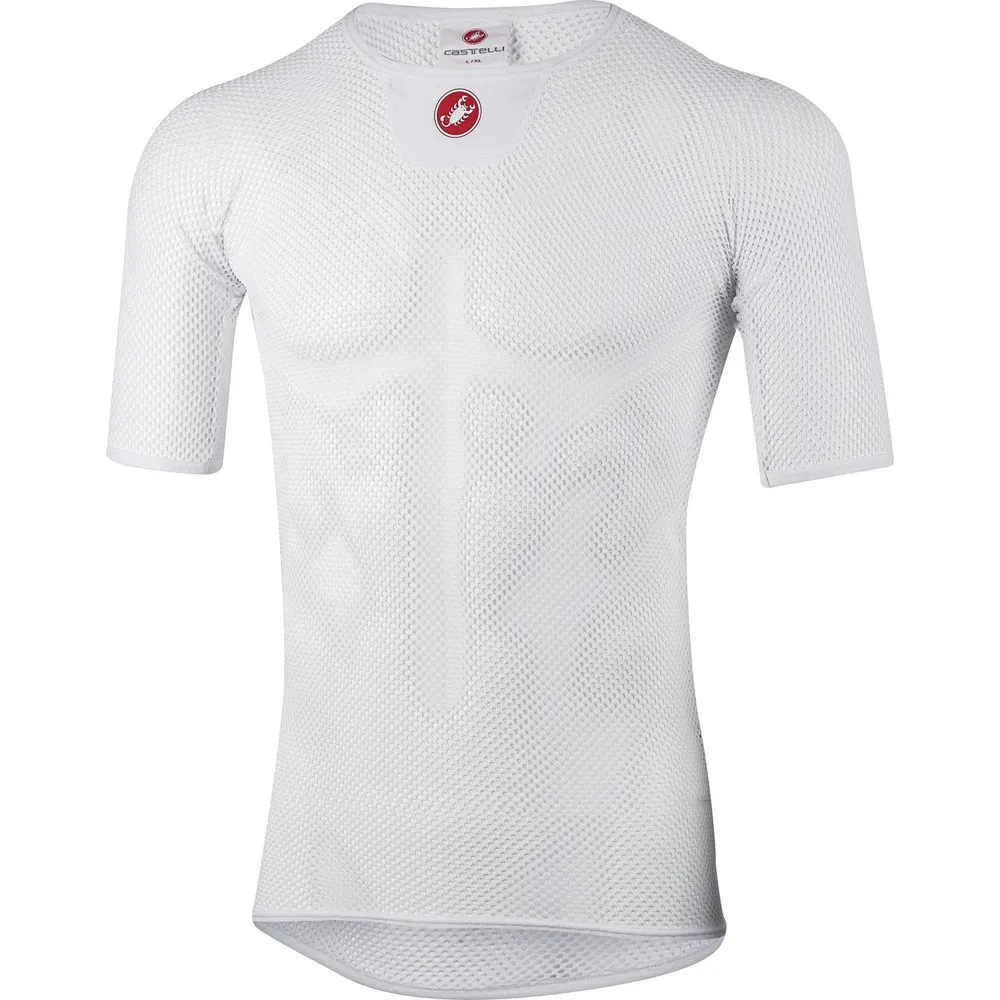 uPRISE Bikes Castelli Core Mesh 3 Short Sleeve Base Layer - White | Price match, 365 day return s, 18-Month Warranty, Finance Available & Free UK Delivery