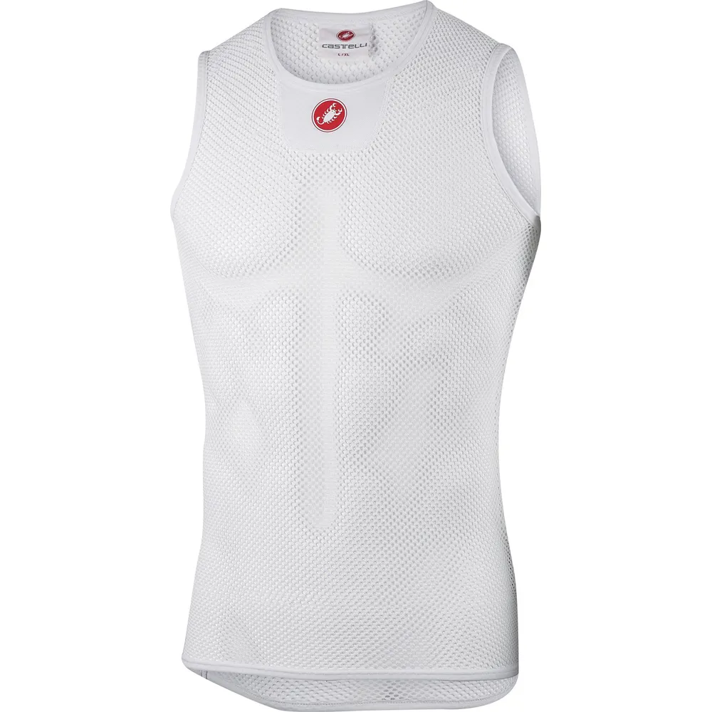 uPRISE Bikes Castelli Core Mesh 3 Sleeveless Base Layer - White | Price match, 365 day return s, 18-Month Warranty, Finance Available & Free UK Delivery