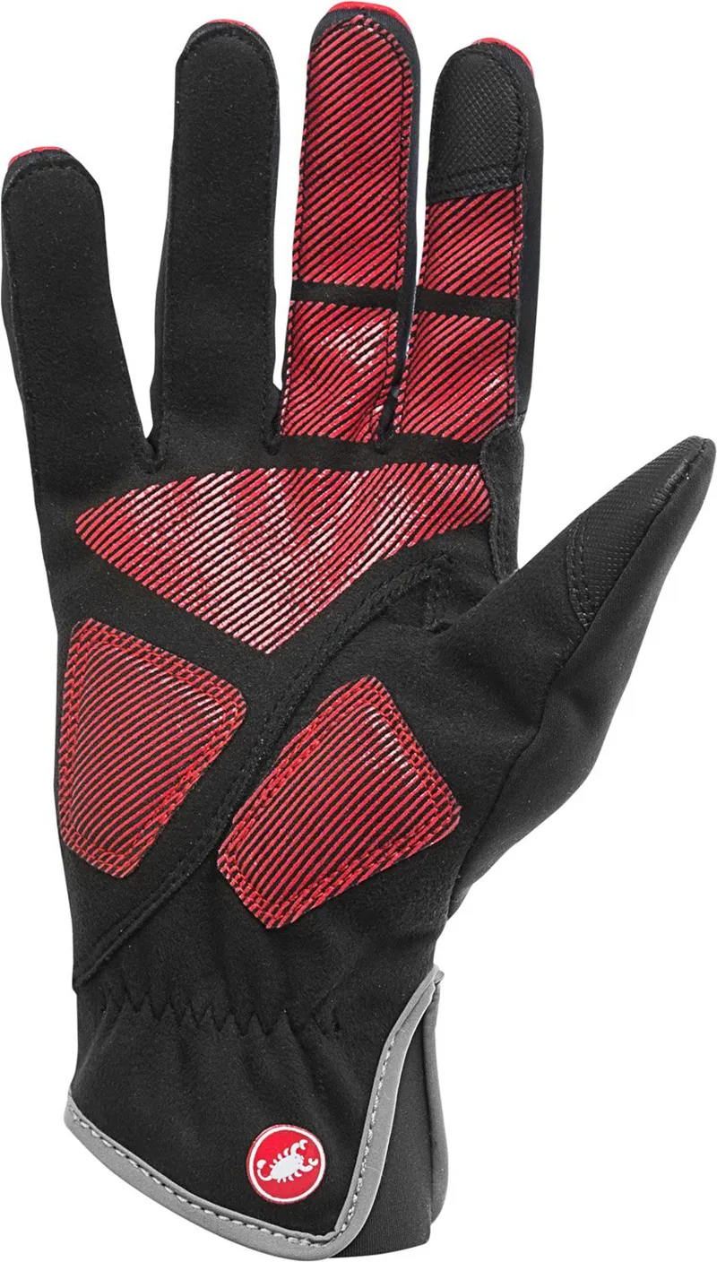 Castelli Scalda Pro Womens Long Finger Gloves - Red/Black-1