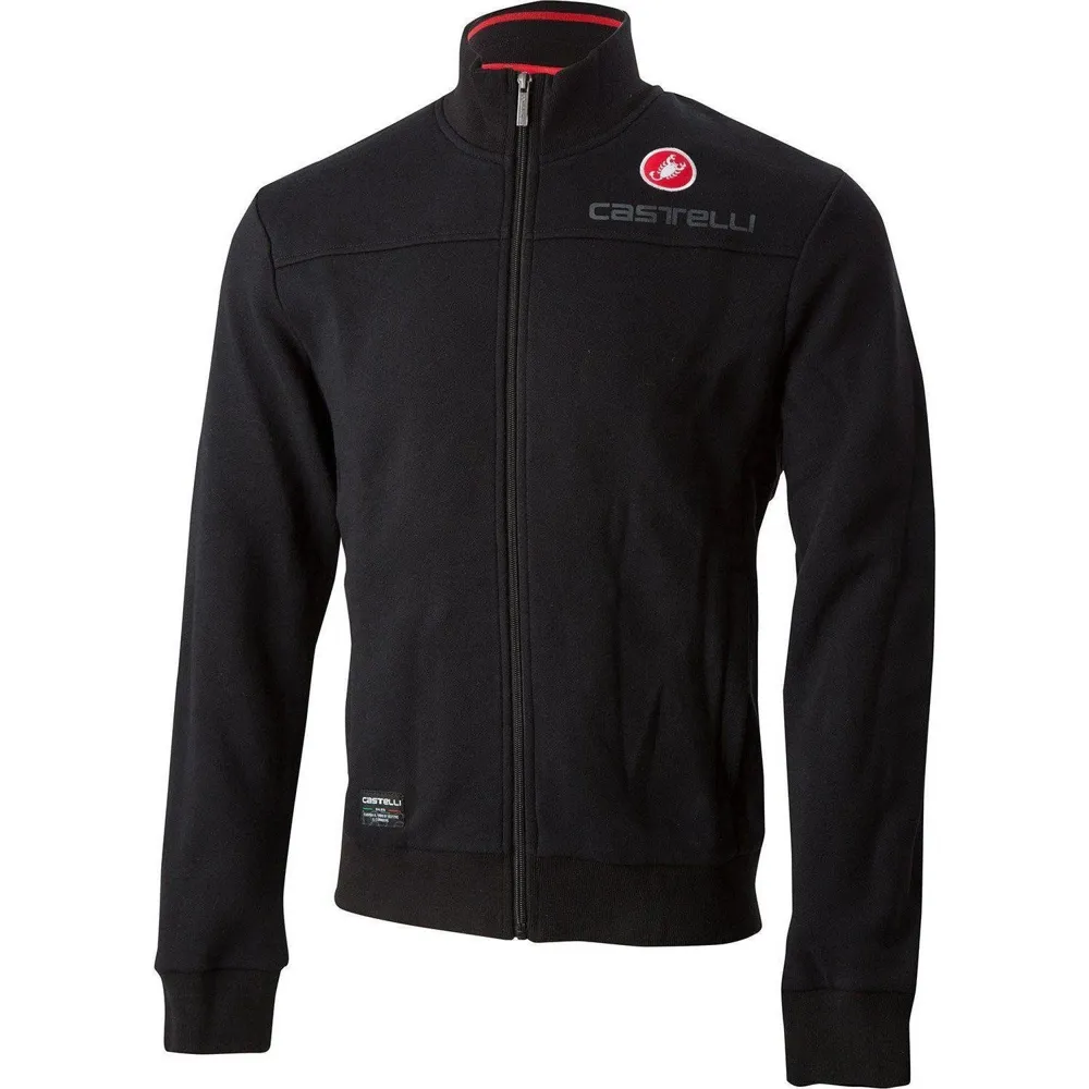 uPRISE Bikes Castelli Milano Track Jacket - Black | Price match, 365 day return s, 18-Month Warranty, Finance Available & Free UK Delivery