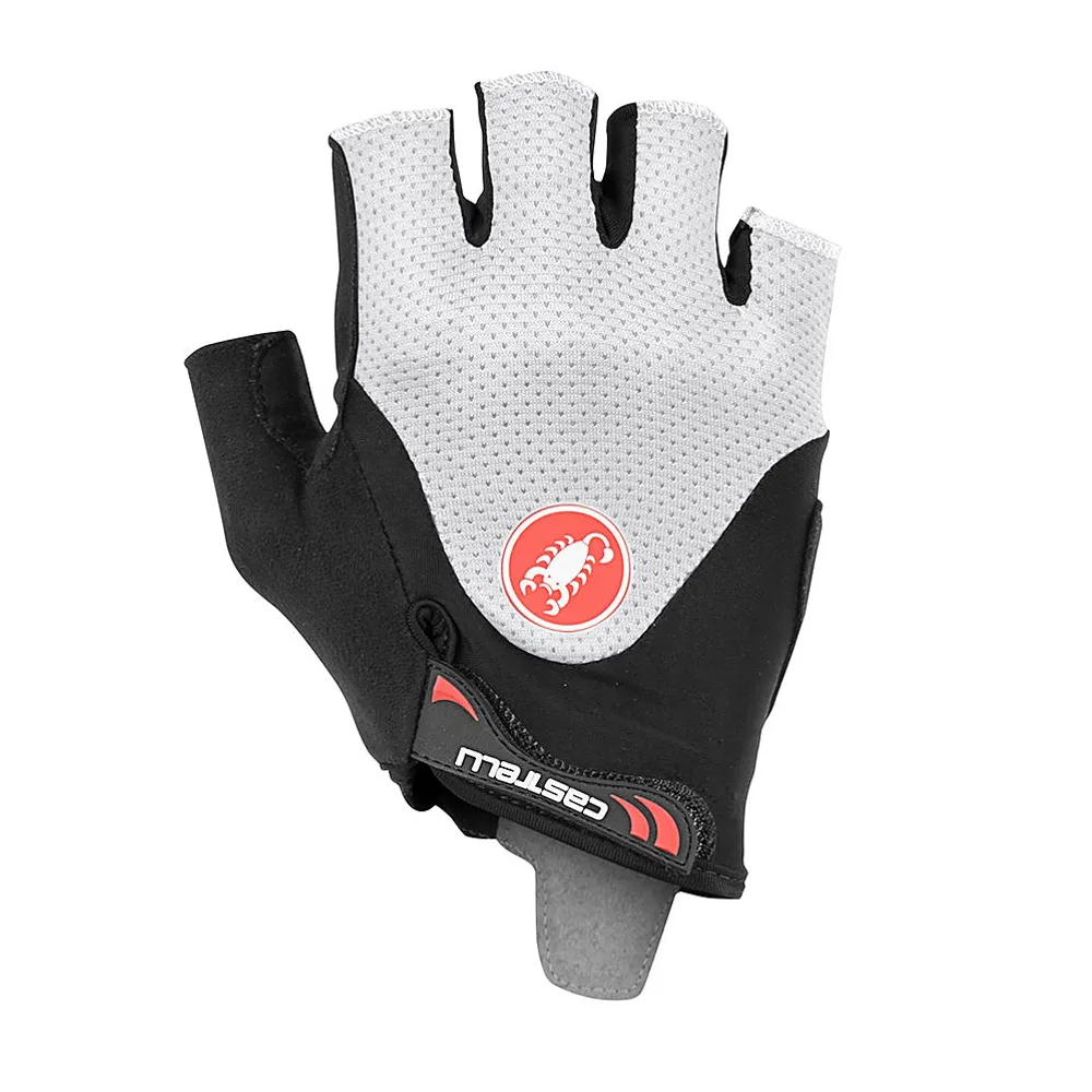 uPRISE Bikes Castelli Arenberg Gel 2 Short Finger Gloves - Black/Ivory | Price match, 365 day return s, 18-Month Warranty, Finance Available & Free UK Delivery