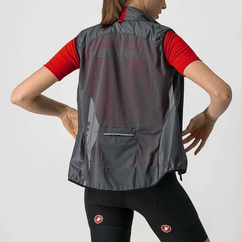 Castelli Aria Women's Windproof Vest - Dark Grey-2