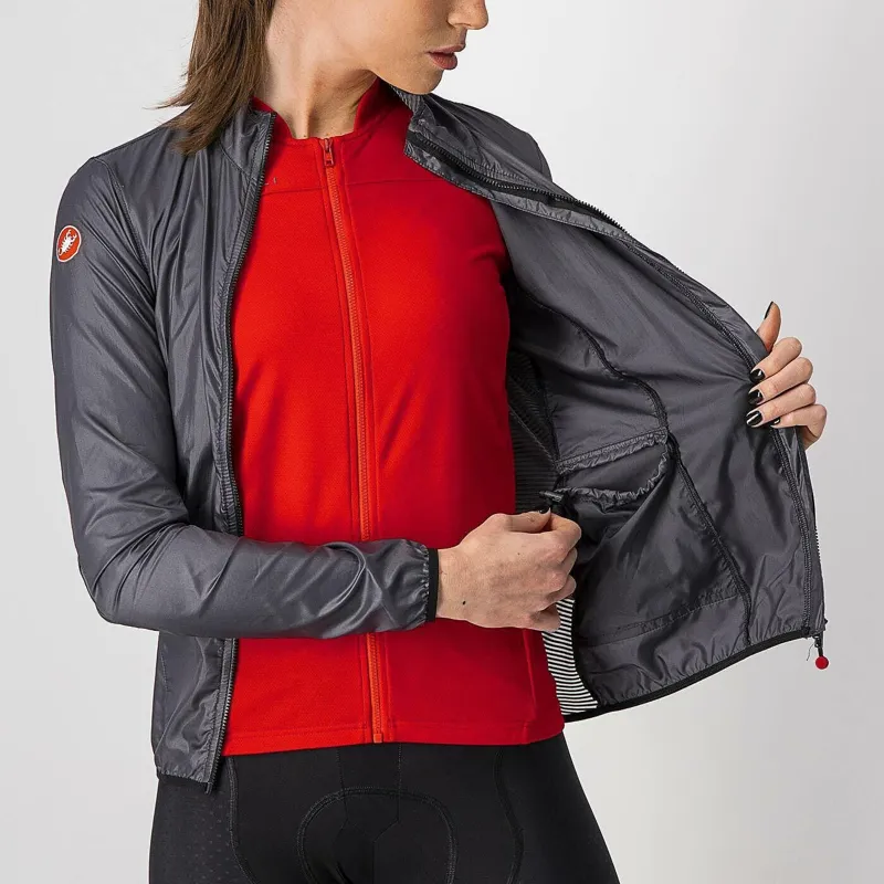 Castelli Aria Shell Windproof Women's Jacket - Dark Grey-3