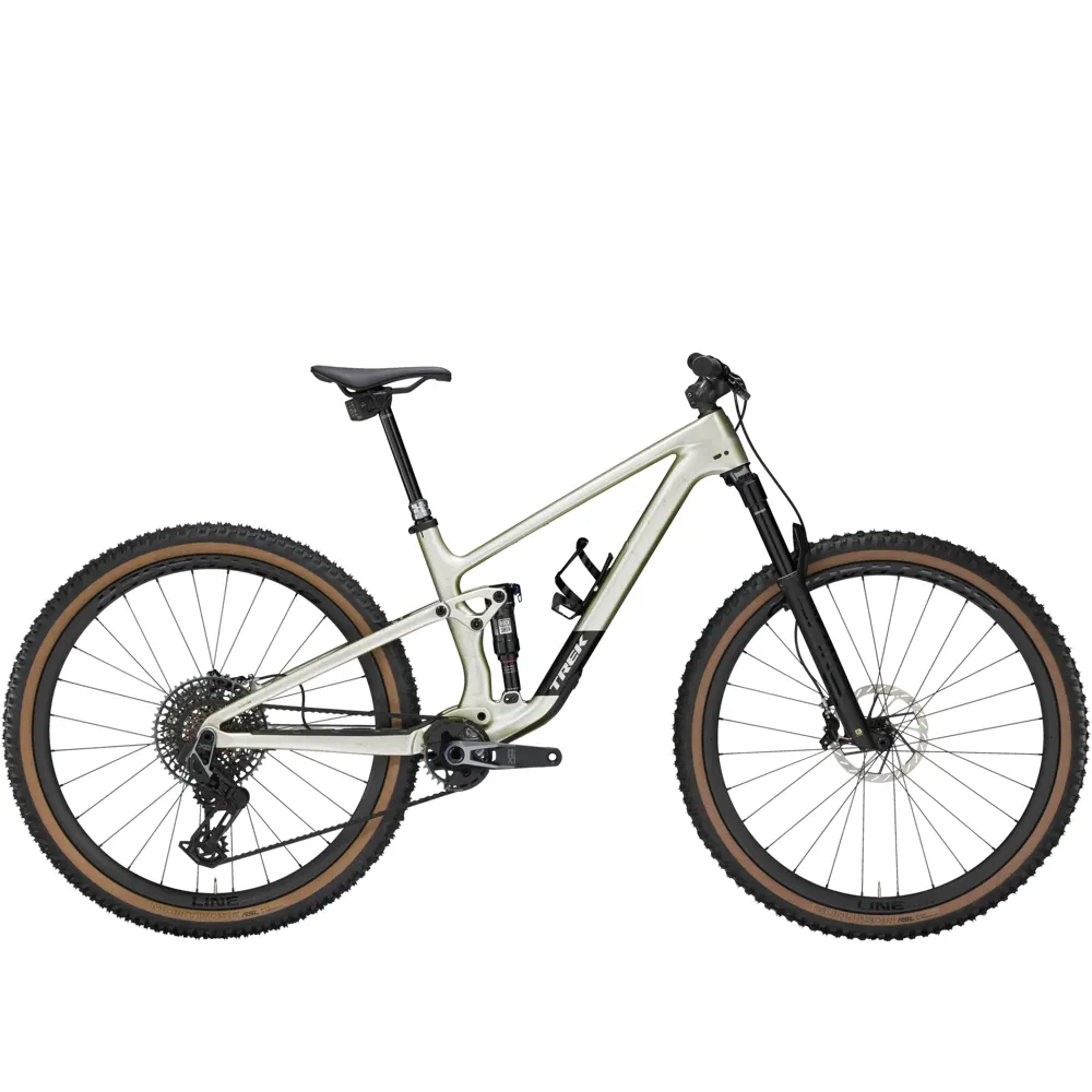 uPRISE Bikes Trek Top Fuel 9.9 XO AXS Gen 4 2025 Full Suspension MTB - Lunar Silver | Price match, 365 day return s, 18-Month Warranty, Finance Available & Free UK Delivery