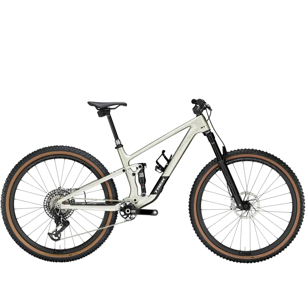 uPRISE Bikes Trek Top Fuel 9.9 XX AXS Gen 4 2025 Full Suspension MTB - Lunar Silver | Price match, 365 day return s, 18-Month Warranty, Finance Available & Free UK Delivery