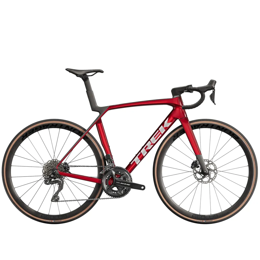 uPRISE Bikes Trek Madone SL 6 Gen 8 2025 Carbon Aero Road Bike - Crimson | Price match, 365 day return s, 18-Month Warranty, Finance Available & Free UK Delivery