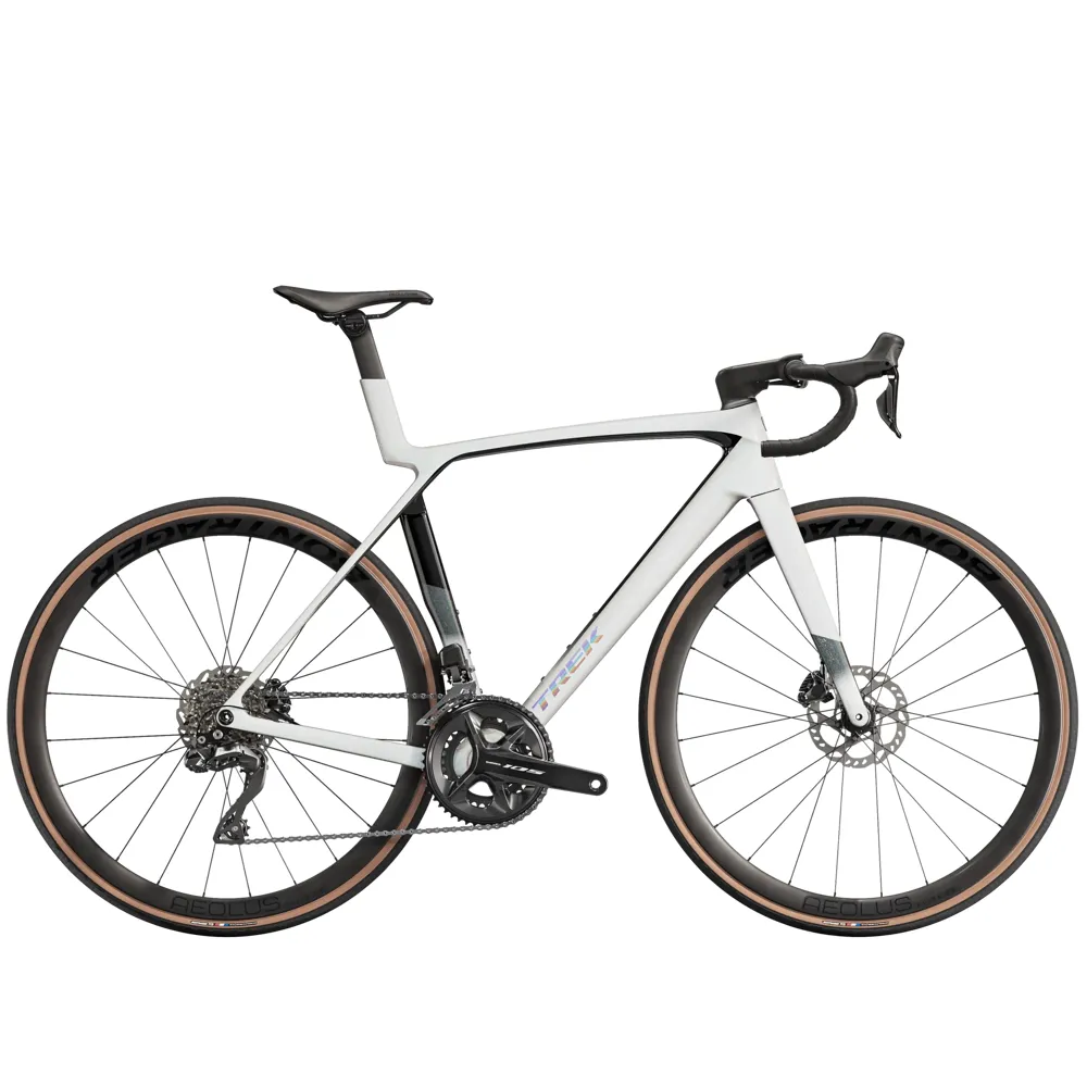 uPRISE Bikes Trek Madone SL 6 Gen 8 2025 Carbon Aero Road Bike - White Prismatic | Price match, 365 day return s, 18-Month Warranty, Finance Available & Free UK Delivery