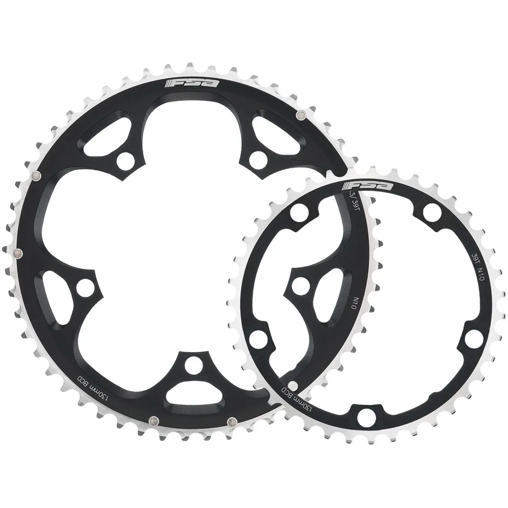 uPRISE Bikes FSA Pro Road CNC Double Chainring - Black - 2x11 120x46T36T 4h | Price match, 365 day return s, 18-Month Warranty, Finance Available & Free UK Delivery
