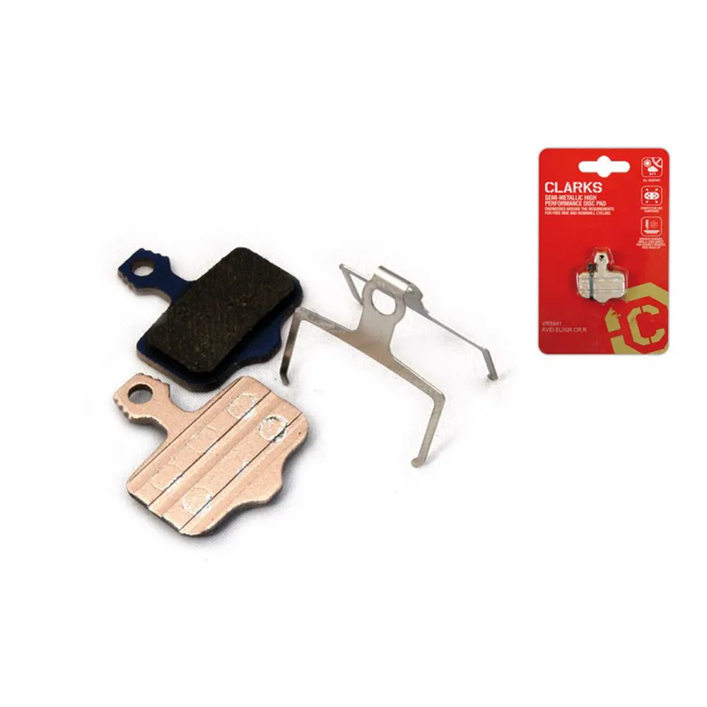 uPRISE Bikes Clarks Elite Semi-Metallic Disc Brake Pads for Avid Elixir CR/R Elixir | Price match, 365 day return s, 18-Month Warranty, Finance Available & Free UK Delivery