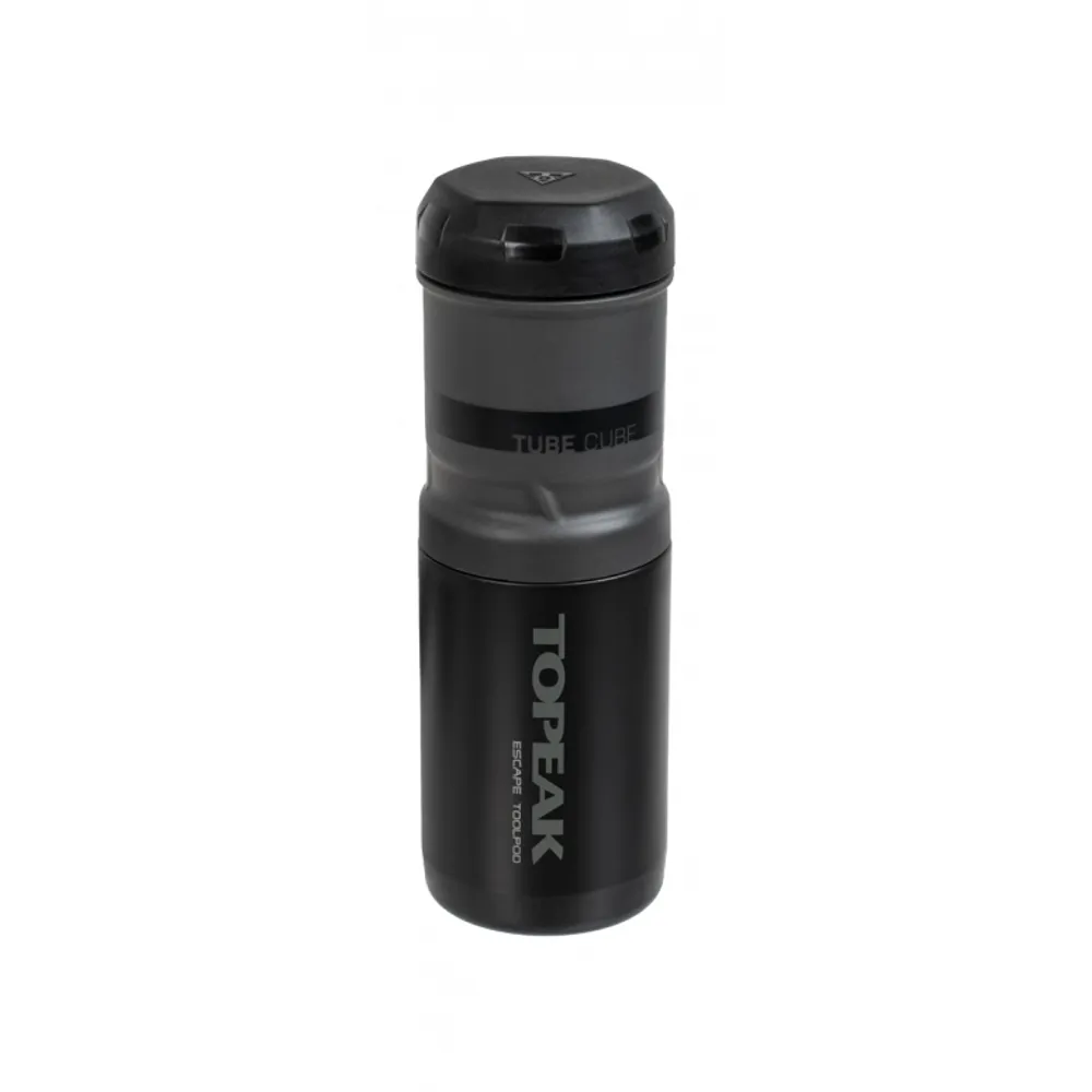 uPRISE Bikes Topeak Escape Pod+ with Tube Cube - Black | Price match, 365 day return s, 18-Month Warranty, Finance Available & Free UK Delivery
