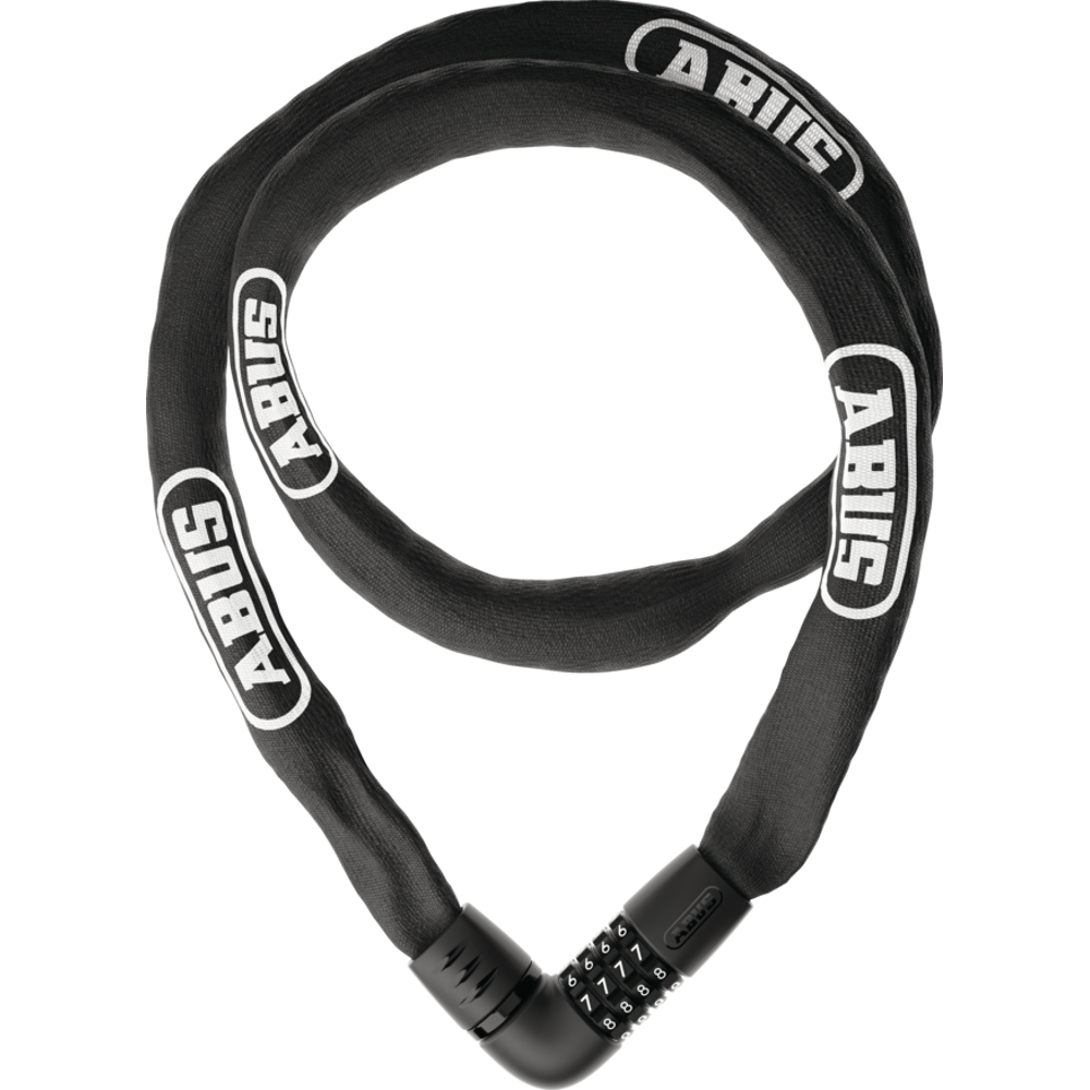 uPRISE Bikes Abus 6807C/140 Combination Chain Lock - Black | Price match, 365 day returns, 18-Month Warranty, Finance Available & Free UK Delivery