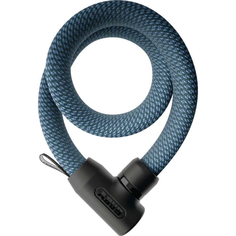 uPRISE Bikes Abus Yarnit 4004K/110 Keyed Cable Lock - Denim Blue | Price match, 365 day return s, 18-Month Warranty, Finance Available & Free UK Delivery