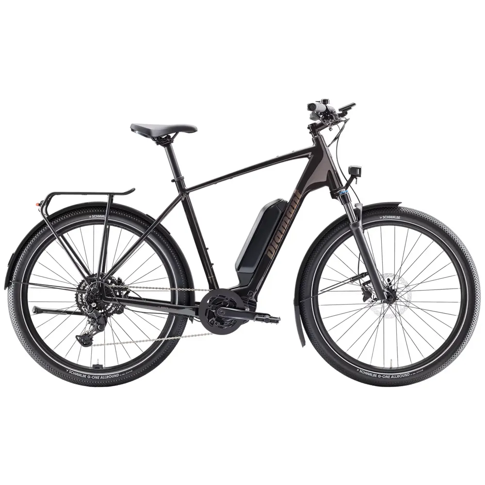 uPRISE Bikes Diamant Zing Trip Core Step-Over 545wh 2025 Electric Hybrid Bike - Black | Price match, 365 day return s, 18-Month Warranty, Finance Available & Free UK Delivery